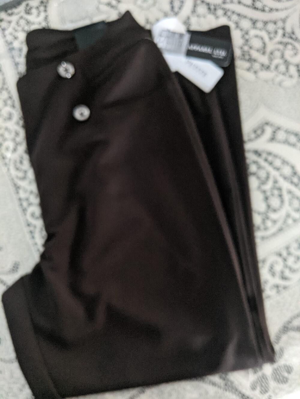 Women's Vintage Retro Fashion Brown Pants Slacks Businesscasual Office Gift